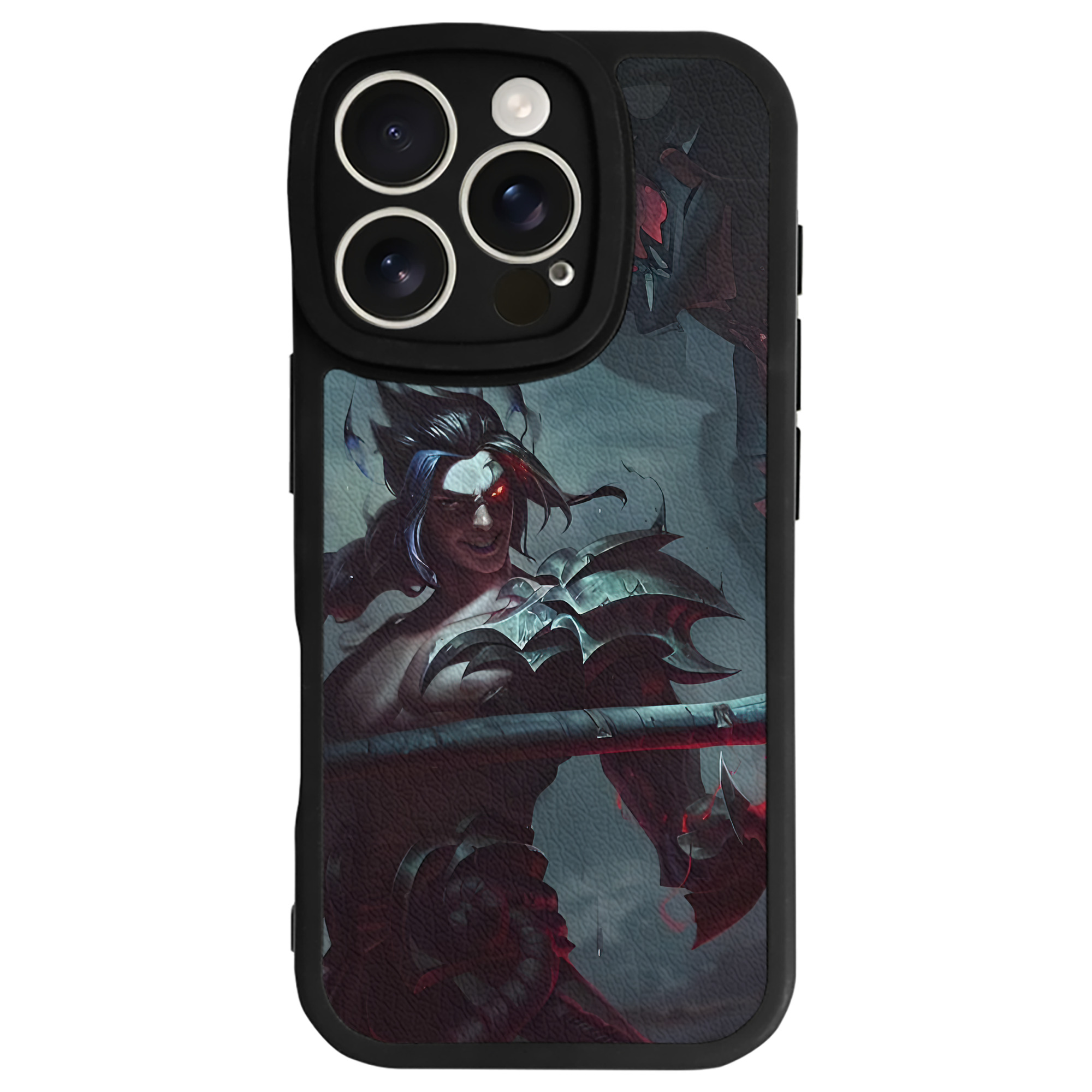 （画像用） リーグ・オブ・レジェンド League of Legends LOL 【iPhone 16シリーズ対応】シリコンスマホケース（レザー調） 材質：シリコン